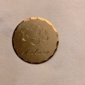 Gold plated brooch